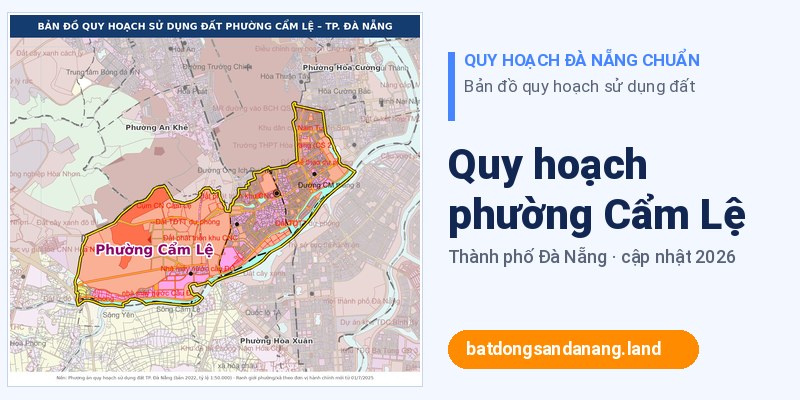 Bản đồ quy hoạch phường Cẩm Lệ Đà Nẵng