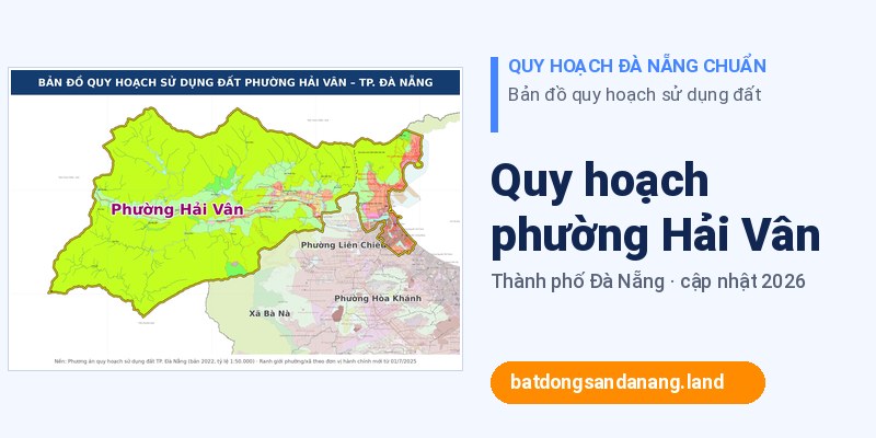 Bản đồ quy hoạch phường Hải Vân Đà Nẵng