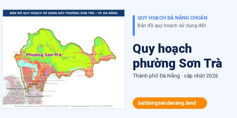 Bản đồ quy hoạch phường Sơn Trà Đà Nẵng
