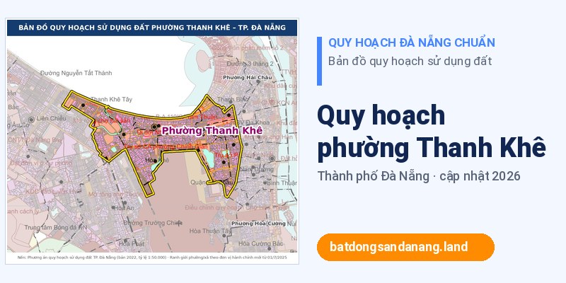 Bản đồ quy hoạch phường Thanh Khê Đà Nẵng
